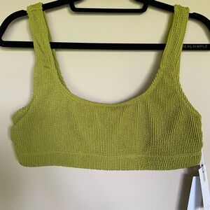 Good American Always Fits Scoop Top. Sz 3/4. NWT